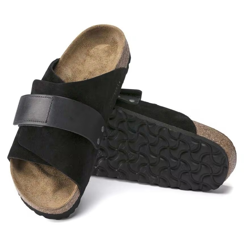 BIRKENSTOCK Kyoto Oiled Leather-Suede Leather Sandals 7-7.5 (EU 38) NWT